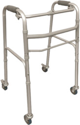 Balkonik 4-kołowy z hamulcami - aluminiowa konstrukcja, miękkie,