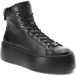Czarne Sneakersy Carinii Damskie Stylowe Obuwie
