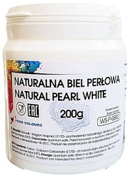 Wybielacz perłowy barwnik biały w proszku 200 g