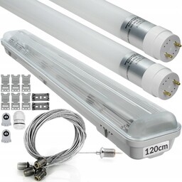 Zestaw Przemysłowa Lampa Led Do Garażu Warsztatu Jarzeniówka