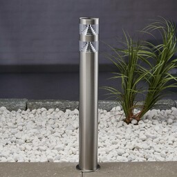 Lindby Słupek oświetleniowy LED Lanea, 60 cm, szary,