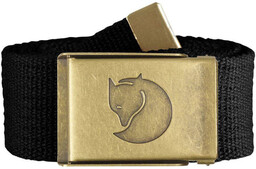 Pasek Fjallraven Canvas Brass 4 cm - black