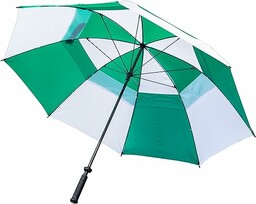 Longridge - Deluxe Windproof - zielony/biały parasol golfowy