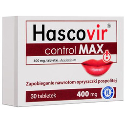 Hascovir Control MAX 400mg, 30 tabletek
