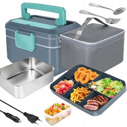 Lunch Box Elektryczny Podgrzewacz 3.5L 90W Do Samochodu
