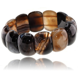 Sardonyks Piękna Bransoleta Certyfikat