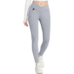 Damskie Legginsy Termiczne z Kieszeniami Wodoodporne Szare Rozmiar