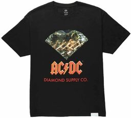 t-shirt męski DIAMOND AC/DC DIAMOND TEE Black