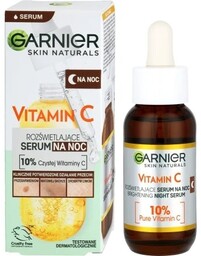 GARNIER Skin Naturals Rozświetlające Serum na noc 10%