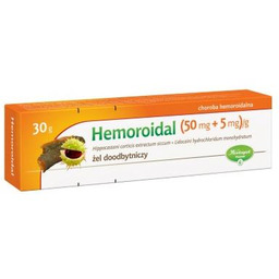 Hemoroidal Żel doodbytniczy o działaniu znieczulającym, 30g ->