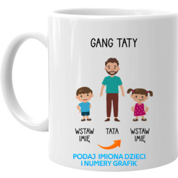 Gang taty - kubek na prezent dla taty