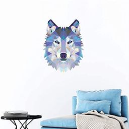 Ambiance Sticker Origami naklejka ścienna wilk dekoracja ścienna