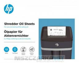 Koperty/arkusze do oliwienia niszczarek HP 12szt /HPO9133OILSH12P/