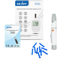 Glukometr do pomiaru stężenia glukozy we krwi SEJOY