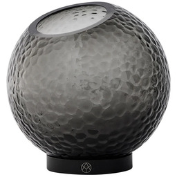 AYTM - Wazon Globe Bubbles, czarny, Ø 17