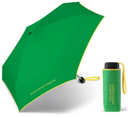 Parasol manualny Benetton Ultra Mini Flat - green