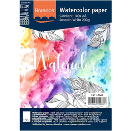Florence 2911-7002 Vaessen Creative papier akwarelowy, format A5,