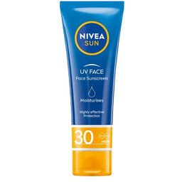 Nivea Sun Nawilżający krem przeciwsłoneczny do twarzy SPF30,