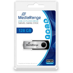 MEMORY DRIVE FLASH USB2 128GB/MR913 MEDIARANGE