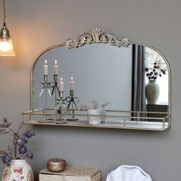 Lustro z Półką i Dekorem Chic Antique