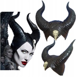 Maska Maleficent Czarownica Diabolina Rogi
