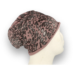 Czapka damska Beanie włoska cienka smerfetka bawełna różowa