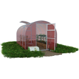 Szklarnia z poliwęglanu Tunel ogrodowy 2,4x6 m profile