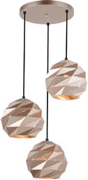 Italux Palermo PND-2424-3S-GD lampa wisząca nowoczesna potrójna stalowa