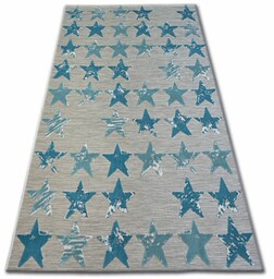 Dywan LISBOA 27219/754 Gwiazdy Gwiazdki Turkus 160x230 cm