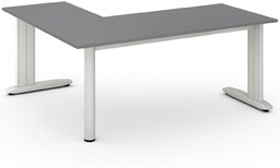 Biurko PRIMO FLEXIBLE 1800 x 1600 mm, grafitowy