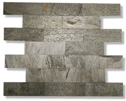 Kamień elewacyjny-dekoracyjny kwarcytowy Silver Shine Brick 10x30