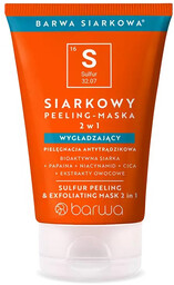 Barwa Siarkowa - Siarkowy peeling-maska 2w1 wygładzający 120ml