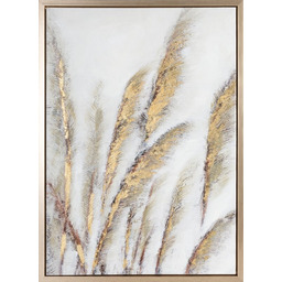 Eurofirany Obraz 635a 50x70 szary żółty ręcznie malowany