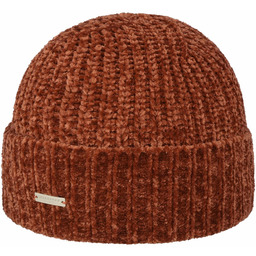 Czapka z Mankietem Chenille by Seeberger, brązowy, One