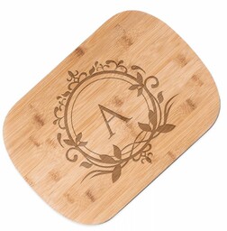 Deska bambusowa do krojenia z grawerowanym inicjałem
