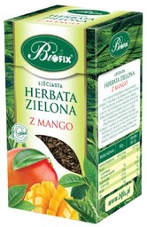 BiFix Herbata zielona liściasta z mango, 100g