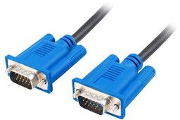 Lanberg kabel VGA M/M 1.8m czarny ekranowy ferryt