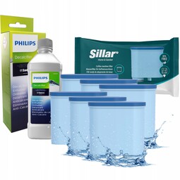 6x Sillar filtr do wody do ekspresu Philips
