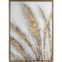 Eurofirany Obraz 635b 50x70 szary żółty ręcznie malowany