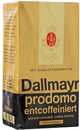 Dallmayr, bezkofeinowa kawa mielona Prodomo Entcoffeiniert, 500g
