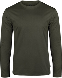 longsleeve BRANDIT - OLIVE bez nadruku-M
