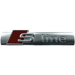 2X ORYGINALNY EMBLEMAT ZNACZEK S-LINE NA BŁOTNIK AUDI