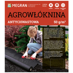 Agrowłóknina antychwastowa 50 g/m czarna 1,6 m x