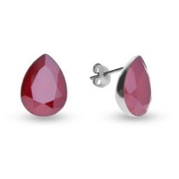 ankabizuteria.pl Kolczyki srebrne Swarovski ATESSA royal red