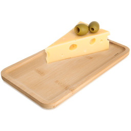 Talerz na przekąski dekoracyjny bambusowy 20x11 cm