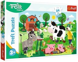 Trefl PUZZLE 24 MAXI TREFLIKI NA WSI TREFL