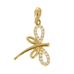 Złota zawieszka ważka ZA.00853 pr.585