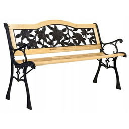 OGRODOVIA Ławka ogrodowa Róża 062519MG Czarny