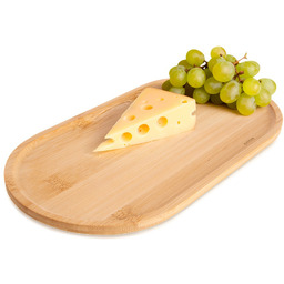 Talerz na przekąski dekoracyjny bambusowy 28x15 cm