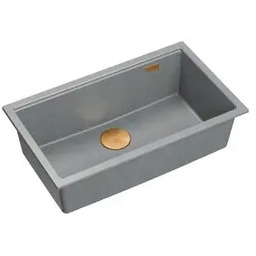 Quadron LOGAN 110 HQD7644U5_PVDC1_U Granitowy Silver stone/Miedziany Zlewozmywak